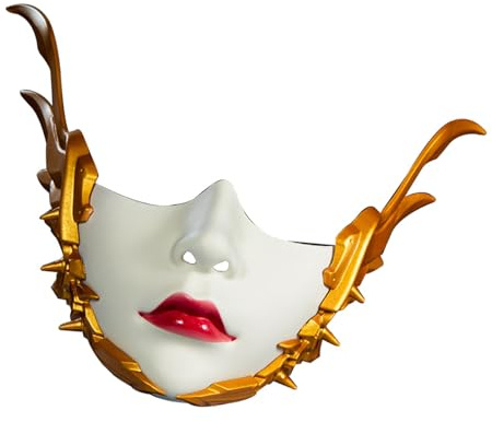 Demi-visage mécanique demi-visage pour homme et femme pour Halloween, bal masqué, cosplay unique