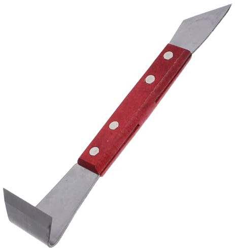 SEWACC Raschietto per Corteccia Manico in Legno Antiscivolo Strumento per Scortecciare e Tagliare Alberi da Giardino Utensile Professionale per Potatura e Paesaggistica Colore Casuale
