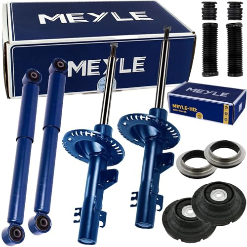 4x Meyle Gasdruck Stossdämpfer Domlager Protection Kit | 126 623 0012 + 126 725 0023 + 100 641 1002/HD für T5 T6 Transporter