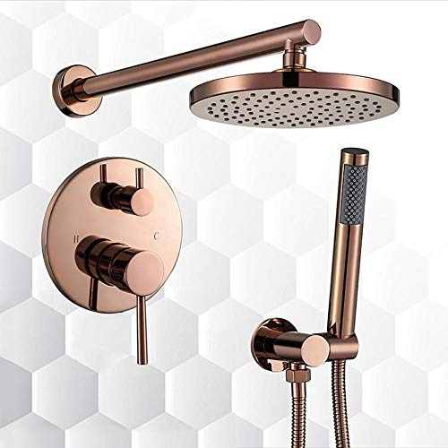 Roségold Duschset Regendusche Unterputz Duschsystem 8 In Regenduschkopf Kalksteinbeständiger Duschkopf Duscharmatur