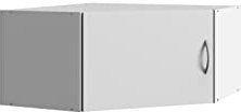 möbelando Aufsatzschrank >MULTIRAUMKONZEPT< (BxH: 80x40 cm) in Weiss - 80x40cm (BxH)