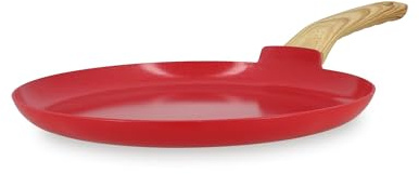 MENASTYL - Crêpière 26cm avec revêtement antiadhésif céramique (Sans PFAS/Sans PTFE) tous feux dont induction - En Aluminium - Gamme Colorama - Magenta - 6020825