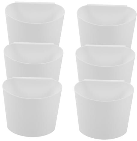 MAGICLULU 6piezas Cesta Para Guardar Herramientas Carrito Rodante De Almacenamiento Colgante Portavasos Colgante Para Cosméticos Cubo De Almacenamiento De Plástico Para Artículos Dive