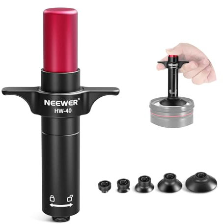 NEEWER 6 in 1 Objektiv Sauger Set, Kamera Lens Reparatur Reinigungswerkzeug IC Pick Up Vakuum Saugstift mit 5 austauschbaren Saugnäpfen & Reinigungstuch, halten Pumpe gedrückt, HW-40