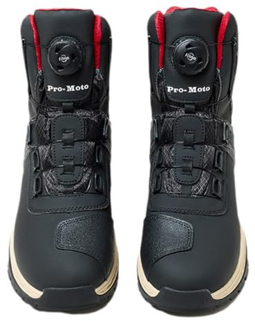 ForceRoute Motorradschuhe Herren & Damen,wasserdichte Motorradschuhe Herren,Robuster Motorradstiefel,Motorrad Schuhe,KnöChelstüTze,Anti Rutsch Sohle,Sportstiefel FüR Rennen Und Tourismus