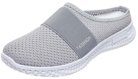 Flygvävningsskor - ortopedisk sko dam sko trendiga sneakers sula gummi lätta skor lediga sneakers slip on shoe med nät sneakers enkel klack sko