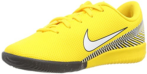 Nike Jr Vapor 12 Academy PS NJR IC Zapatillas de fútbol Sala, Unisex niños, Multicolor (Amarillo/White-Black 710), 31 EU (12.5 Infantil UK)