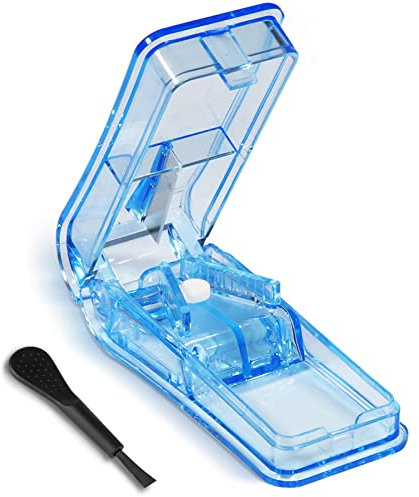 Opret Pill Cutter, Pill Splitter with Blade for Small Pills Large Pills Cut in Half Quarter for Tablet Vitamin Medicine