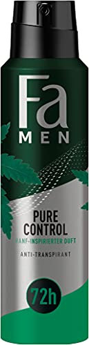 FA Men Anti-Transpirant Pure Control mit Hanf-Inspiriertem Duft, 72h Schutz, 150 ML