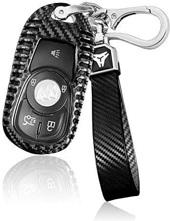 ontto Kohlefaser Autoschlüssel Hülle Cover Passt für Opel Adam Astra Corsa Insignia Meriva Zafira Tigra Crossland X Movano Schlüsselanhänger Schutzhülle Schlüsselcover Schutzhülle-Schwarz (Entlüftung)