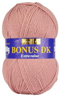 Sirdar Hayfield Bonus DK Double Knitting Yarn, Dusky Pink (573), 100g