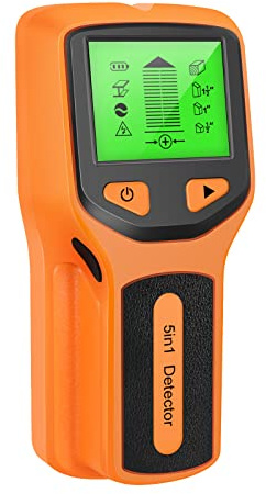 Detector de metales 5 en 1, buscador portátil de metal, madera, tachuelas, cable, tubo, escáner de pared, herramienta de detección de mano