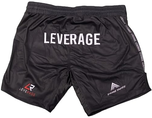 Leverage MMA BJJ herrshorts - NoGi Jiujitsu, kickboxning, surfing, sommar, gym, träning - present till män, Noir, 46/48 SE
