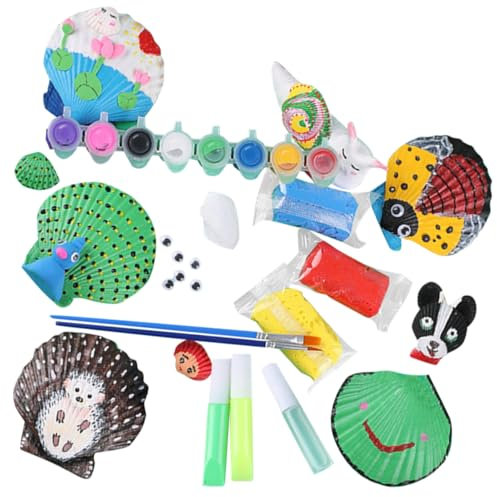 JOINPAYA Muschel-malset Diy Junge Mädchen Bemalen Bastelset Für Junge Mädchen Jahren Zum Kreativem Malen Und Bemalen Von Muscheln Mit Farben Zum Selbermachen Dekoration