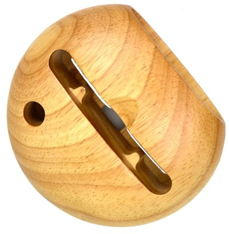 LRXIYODE Soporte Portátil de Madera de Altavoces Móvil para Teléfono de Haya Beige Elegante y Adecuado para Decoración de Escritorio y Uso Diario