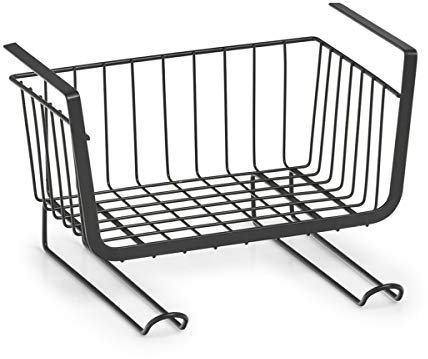 ZELLER PRESENT SCHÖNER LEBEN. PRAKTISCH WOHNEN. 27406 Unter-Fachbodenregal, Metall, schwarz, ca. 31 x 26 x 19,3 cm