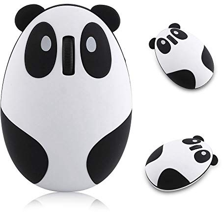 Yunir Ratón de Ordenador Panda inalámbrico, ratón inalámbrico con Sensor óptico de 2,4 GHz, ratón Universal Plug and Play, para para Mac/para Linux para/para Andriod/para iOS