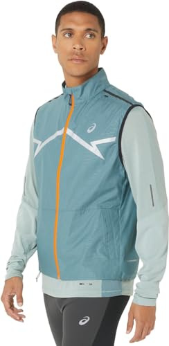 ASICS 2011C874-400 LITE-SHOW VEST Jacket Herren FOGGY TEAL Größe XL