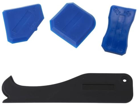 Silikon Dichtung Werkzeug, 4 Stück Fliesen Reparatur Set, Multifunktionale Silikonentferner für Küche Toilette Badezimmer Fußboden