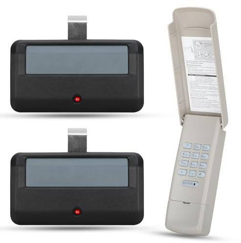891LM per Chamberlain liftmaster Craftsman Garage Door Opener Remote Keypad, con pulsante di apprendimento giallo, viola, verde, rosso/arancione, 877max G940EV-P2 CMXZDCG440 971LM 371LM 893lm 373lm