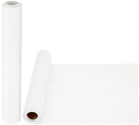 PATIKIL 2 Rolle Zeichenpapierrolle 30cm x 8m Zeichenpapier 80 g/m² Papierrolle Kraftpapier Malpapier Skizzenpapier Bastelpapier für Staffelei Malen Handwerk Geschenkverpackung Weiß