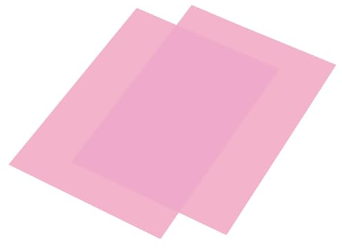 sourcing map Gel Light Filter Pink Transparent Correction Lighting Gel Filter 11x8.5 inch Plastic Sheets for Film Photo Video Party Pack of 10