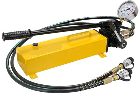 700Kg/cm² 3000CC Doppeltwirkende Handpumpe Mit Manometer Hochdruck-Hydraulikpumpe Hydraulikwerkzeug