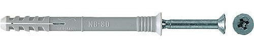 Nageldübel N 6 x 80 Z, 100 Stück
