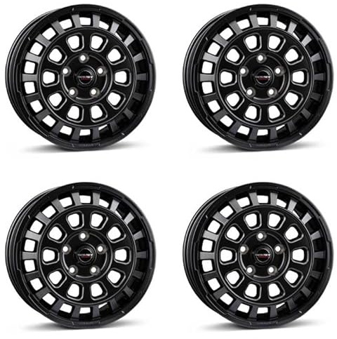 4x Borbet Felgen CW7 7.5x18 ET53 5x120 black matt kompatibel mit VW Amarok Crafter T5 T6 T6.1 Multivan T6.1 Transporter T7 Touareg