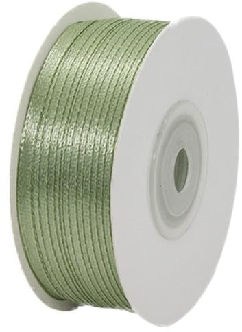 EIHI 3 mm Geschenkband Grün, 91 m Schleifenband Grün Satinband Dekoband Band Salbeigrün für Geschenkverpackung Basteln Geburtstag Hochzeit Deko