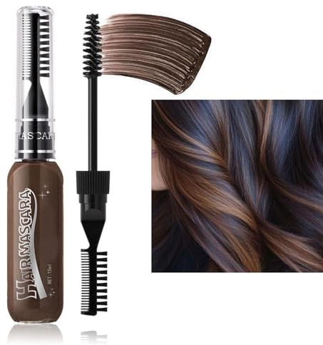 Hårkritkam-set, set med kritfärgade kammar för tillfälligt hår - mascara tillfällig hårfärg, set för hår, 8 färger