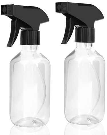 2 Pièces 300ML Vaporisateur Bouteilles Vide Rechargeable, Flacon Pulvérisateur, ,Brumisateur Rechargeable, Spray Bouteille pour le Nettoyage, les Cheveux, le Jardinage et les Huiles Essentielles