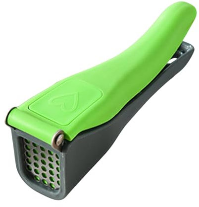 Garlic Press, Manual Handheld Crusher, multifuncional Potato Vegetable Mincer, Gray, Green Detachable and Easy to Clean Kitchen Gadget for Home Cooking