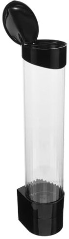 Plastica Dispenser da Parete Nero Bicchieri Automatico