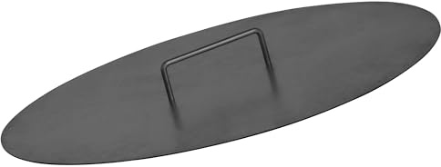BBQ-Toro Feuerschalen Deckel für Ø 60 cm Feuerschalen | Schwarz | Abdeckung für Feuerschale | Abdeckplatte mit Griff, Feuerschalendeckel, Deckel für Feuerschale