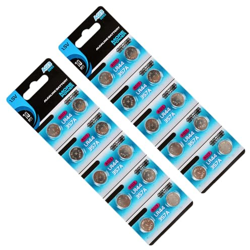 10/20 pilas alcalinas AG13 LR44 de botón de 1,55 V, adecuadas para pequeños electrodomésticos y juguetes