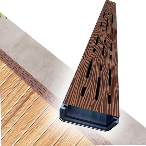 Garten Entwässerungsrinne Metall Gitterrost 5cm 7.5cm 10cm Schmaler Ablaufrinne Bodenablauf Lineare Regenrinnensiebe Für Badezimmer Hof Pool(W 10cm(4))