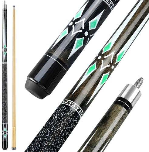 Winucue Billard Queue, 58 Zoll Maple Pool Queue Stick 13mm Spitzen für Professionelle Billardspieler, 18 19 20 21oz Billiard Queue für Bar House Pool Tischsport