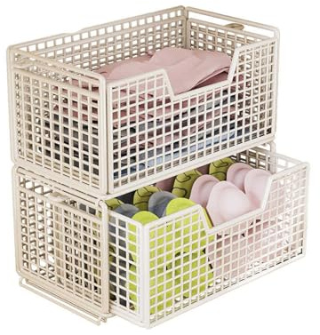 Canastas de malla de alambre deslizantes para despensa de cocina y armario, estantes extraíbles ajustables, 35 x 2040 x 40 cm, organizadores de cajones versátiles para un fácil acceso