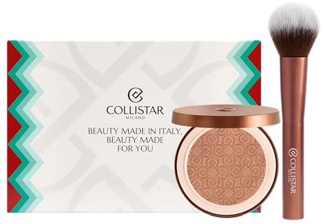 Collistar Cofanetto Regalo Donna Magica Terra Abbronzante 9 gr + Pennello Professionale, Terra Viso Compatta, Effetto Abbronzato Naturale, Finish Opaco, Lunga Durata