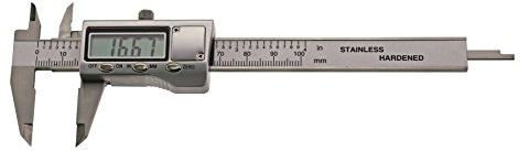 CNC QUALITÄT Calibre digital de 100 mm, DIN 862, carcasa de metal.