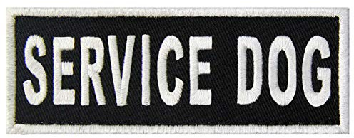 Service hundvästar/selar emblem broderad fästkrok och ögla lapp
