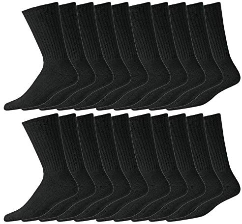 MAS International 30pcs Unisex All Weather Sport Socks - Regular Size 6-11 Thick Cushion Walking Socks Thermal Crew Athletic Socks for Outdoor Work Hiking Trainer Working Comfortable - Best for Gifts