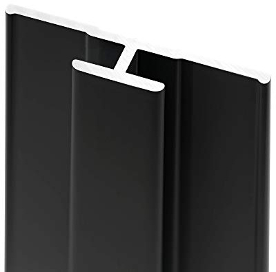 Schulte DecoDesign Profil Flächenverbinder, 210 cm, Mattschwarz, Verbindungsprofil für Duschrückwände und Wandverkleidung bis 3 mm, D1901421 68