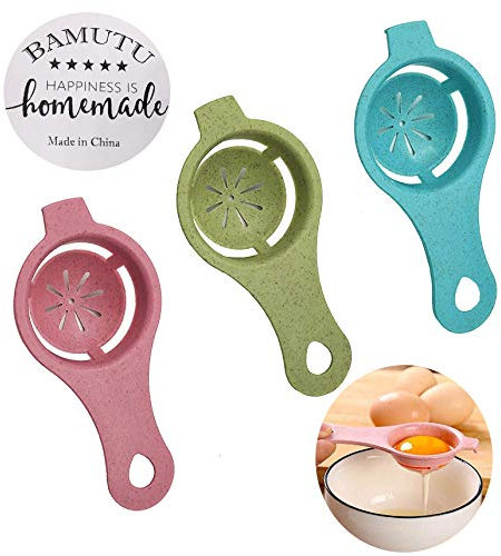 3PCS Egg Separator Egg Yolk White Separator Egg White Separator Egg Whites Strainer Filter Divider Egg Separator Tool Kitchen Baking Gadget