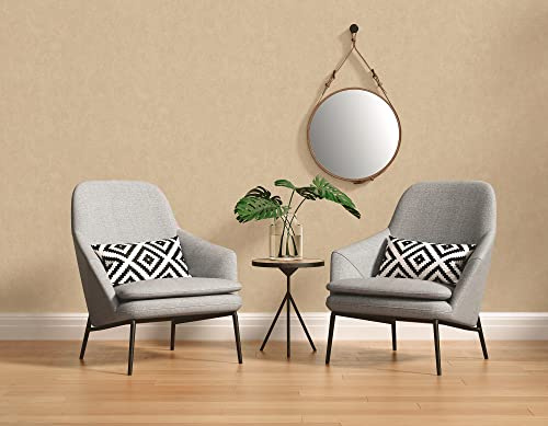 A.S. Création Tapete Hygge Skandinavische Vliestapete Uni Beige Tapete Einfarbig 386155 10,05x0,53m Made in Germany