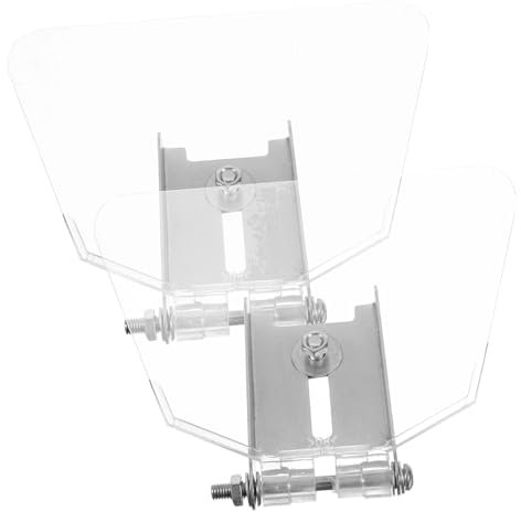 Hemobllo Schleifwerkzeug 2st Mühlenschutz Ersatzteile Für Tisch Augenschutz Für Schleifbock Ersetzen -augenschutz -gesichtsschutz Brillenzubehör Rostfreier Stahl Puffer Gläser