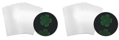 2 Set mit 10 Blatt Drucker-Inkjet-Schrumpffolien-Papier DIY Schmuck Handwerk 14,5 x 20 cm, weiß, 10 Stück 14,5 x 20 cm (leuchtend)