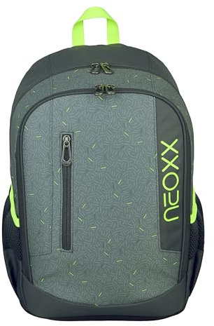 neoxx Rucksack FLOW Boom - Rucksack für die Schule und Freizeit mit 2 Fächern – Volumen ca. 20 Liter