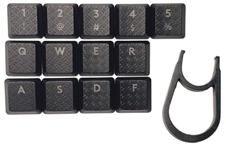Stilvolle ABS-Tastenkappen, strukturierte Taktilität, Backit-Tastenkappen für G813/G815/G915/G913 TKL, rutschfest, für Gamer, Profis, 13-teiliges Tastaturzubehör für G915 G913